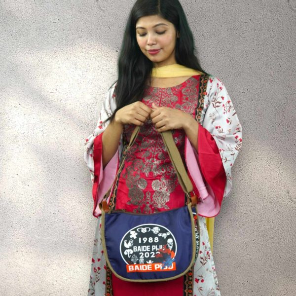 messenger shoulder tide bag ( blu colore )