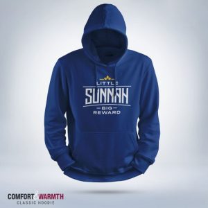 "little sunnah big reward" islamic hoodie (royal blue)