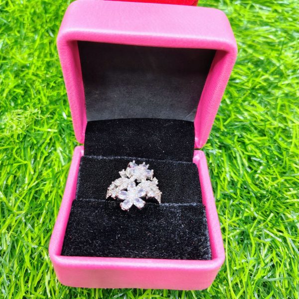 royal ruby cluster statement ring