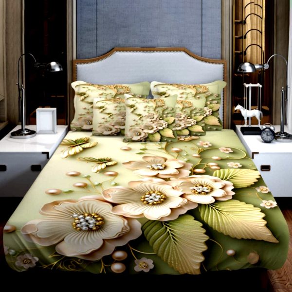 china premium 3d design bed sheet
