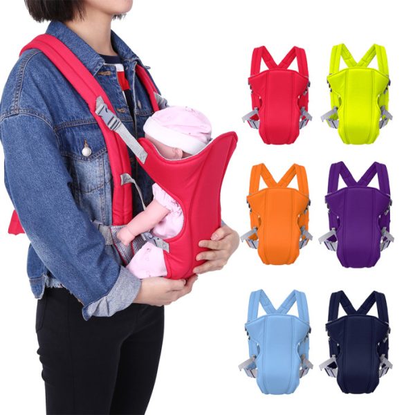 4 in 1 baby carrier with comfortable cushioned head support & buckle straps multicolor