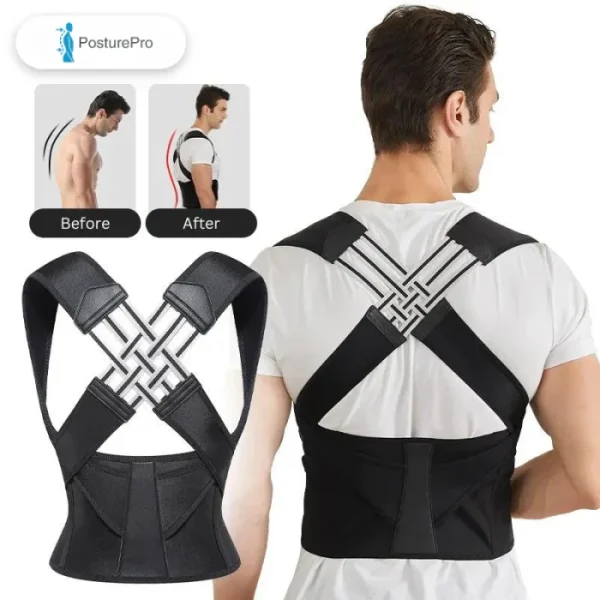 premium adjustable back posture corrector belt for women men