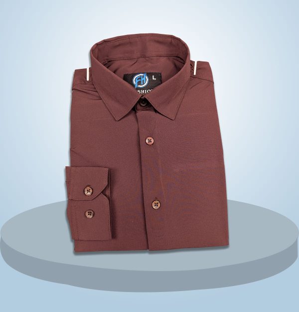 Premium China Micro Stig Shirt (Formal / Casual) (Coffee)