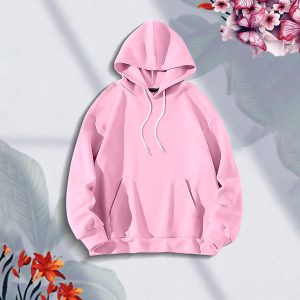 premium comfortable stylish (solid) ladies winter hoodie