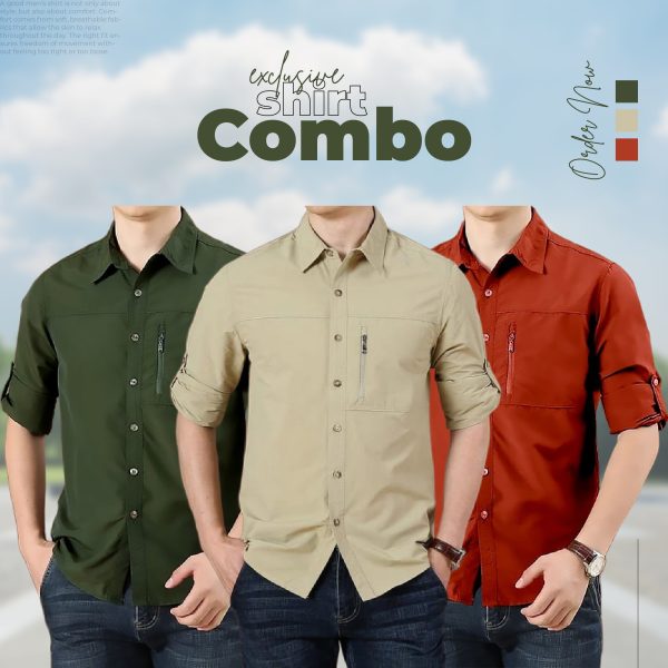 Exclusive 3-Piece Stylish Shirt Combo Pack - Image 3