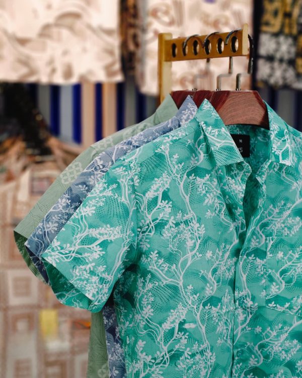shy looks pure cotton half sleeve printed shirt