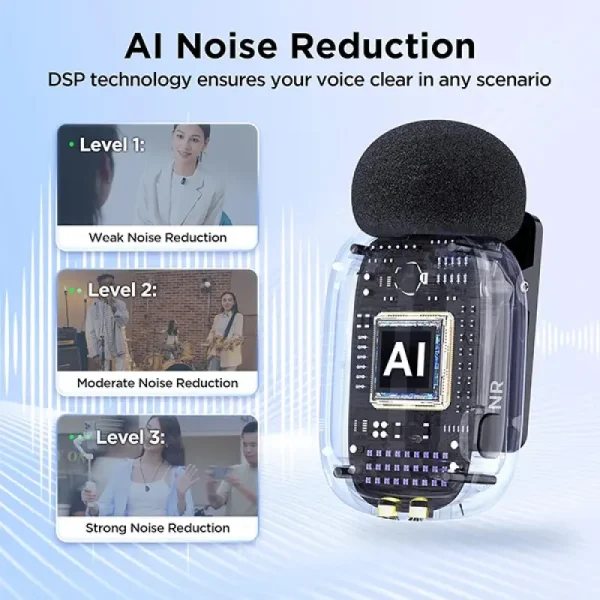 boya mini 17 the world's tiniest wireless microphone (1rx, 1tx) for type c device's