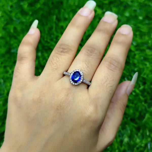 royal blue teardrop elegance ring