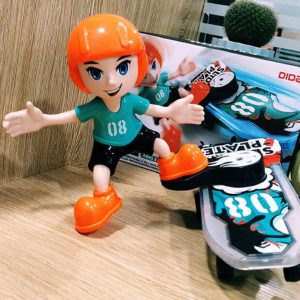 sliding plate electronic stunt skateboard boy with music & light effect (multicolor)