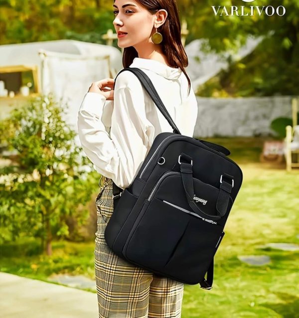 new leisure nylon ladies china bagpack (black)