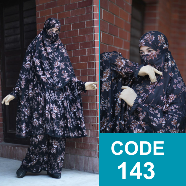 elegant palazzo long khimar set