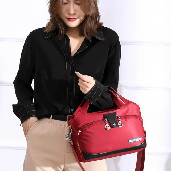 large capacity waterproof anti theft fashion (maroon)