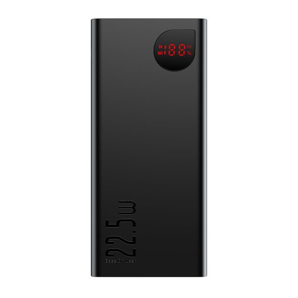 baseus adaman 20000mah 22.5w metal power bank with digital display – black