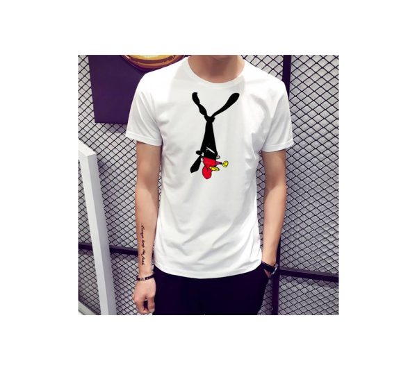 stylish half sleeve jersey fabrics t shirt for men