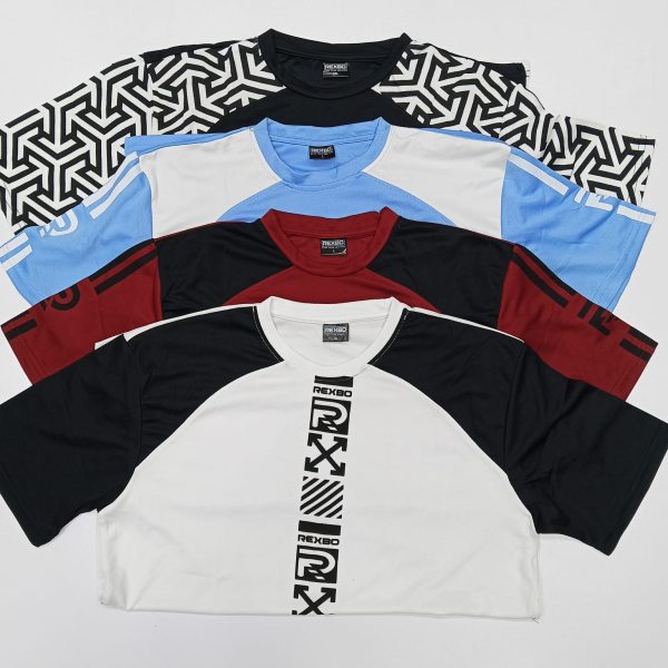 stylish mash fabric half sleeve t shirt