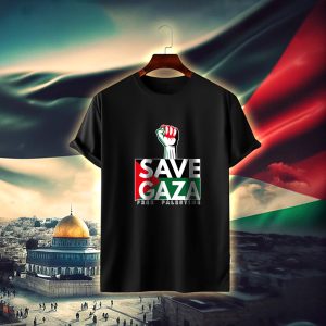 save gaza cotton t shirt