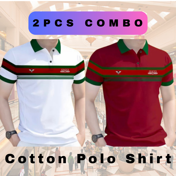 combo cotton polo shirt for men's
