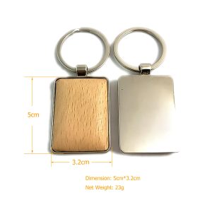 wooden key ring (metallic covered) with premium box♥