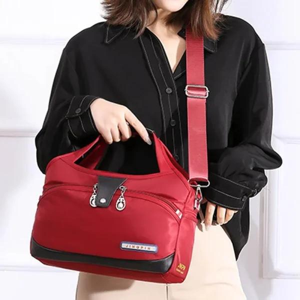 large capacity waterproof anti theft fashion (maroon)