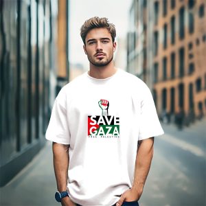 save gaza cotton t shirt