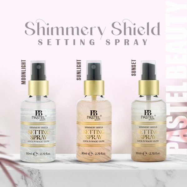 pastel beauty shimmery shield setting spray sunset– 80ml