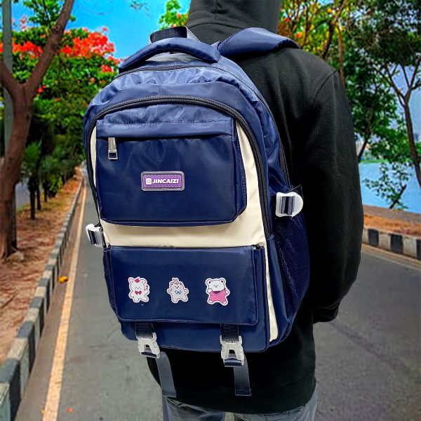 kids backpack children school bags waterproof primary schoolbag book bag (blue)