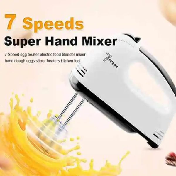 scarlet 7 speed portable high grade hand mixer, egg beater, egg cake/cream mixer 10