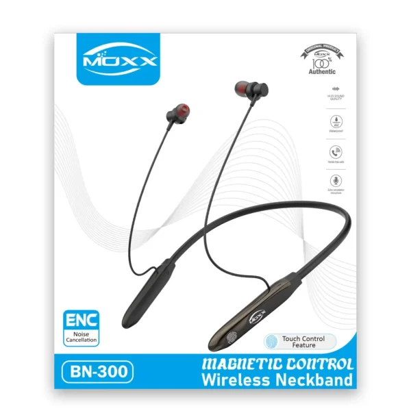 moxx bn‑300 enc premium wireless neckband