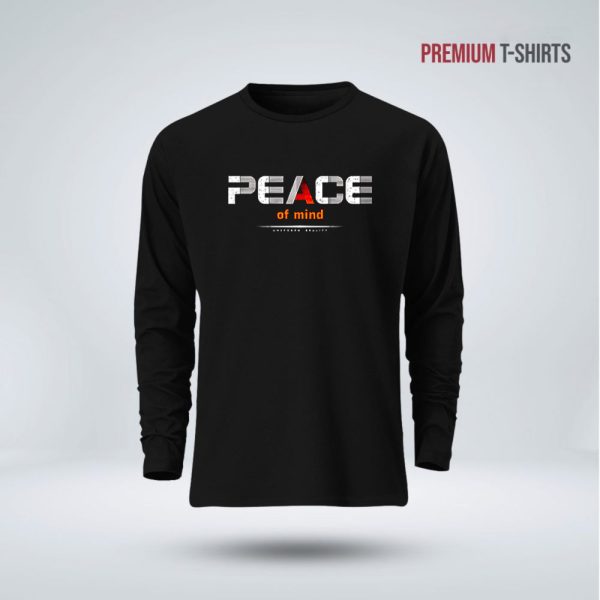 men's full sleeve (peace of mind) t shirt