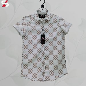 luxury popcorn half sleeve print shirt shy looks