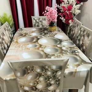 China Premium 3D Print Table Cloth Set