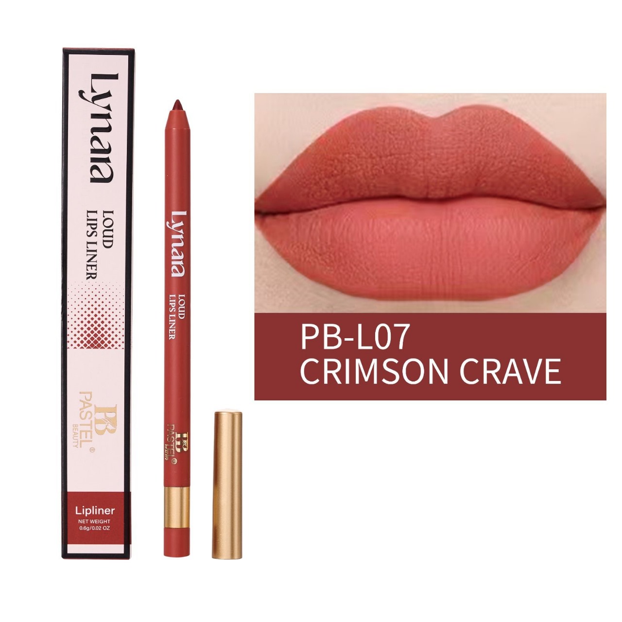 Pastel Beauty Lynara Loud Lips Liner in the shade PB-L07 Crimson Crave - Image 4