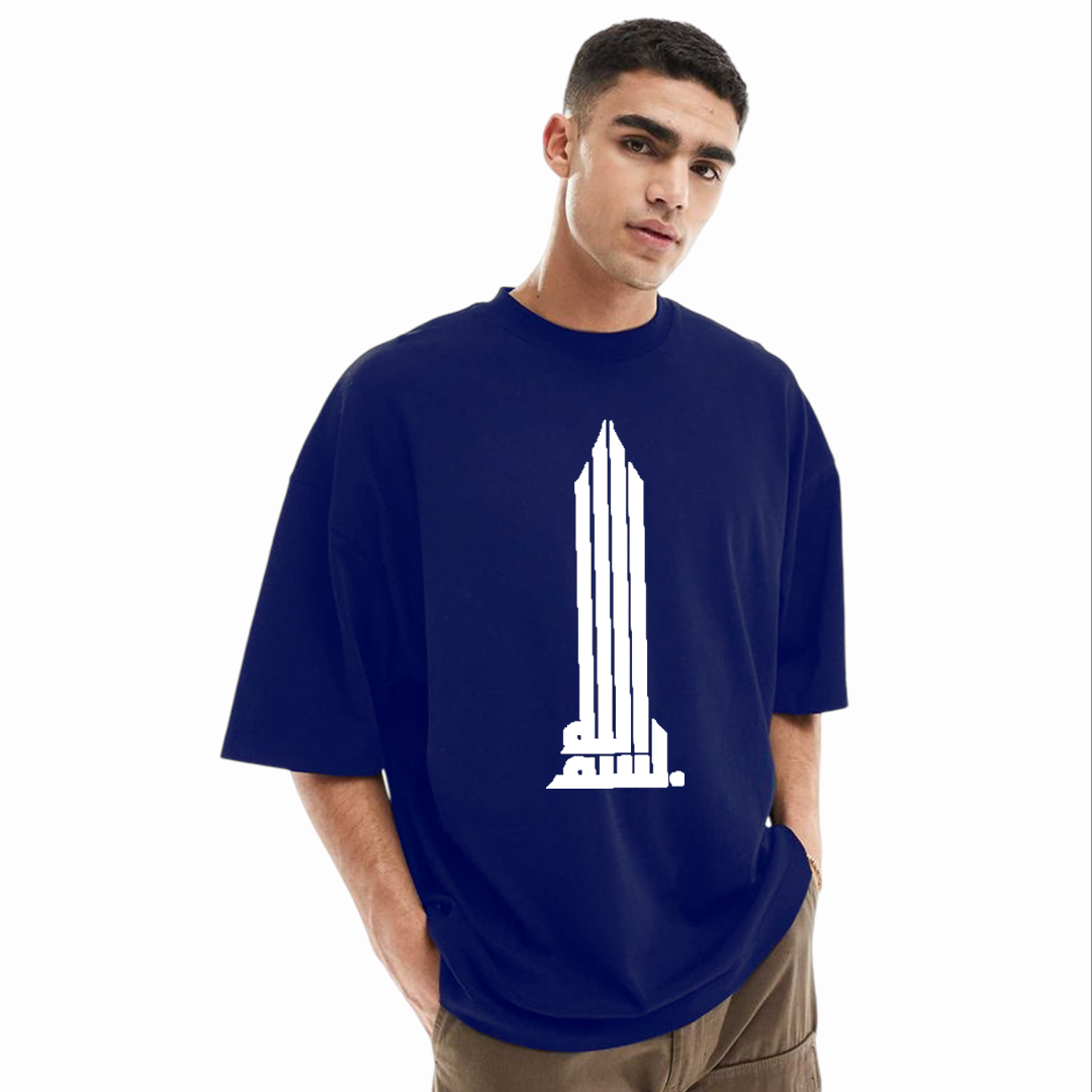 Men's Stylish Drop Shoulder (Blue)