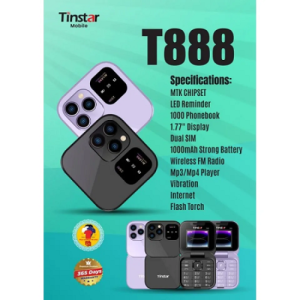 Tinstar T888 Dual Sim Standby Box Shape Folding Feature phone