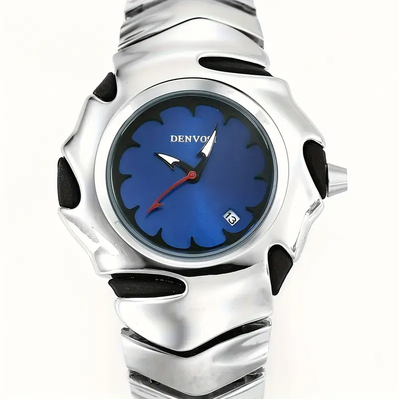 DENVOSI Premium Metal Watch – Bold Design (Blue Dial) - Image 4