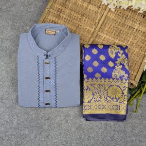 Premium Couple Set (Panjabi, Katan Saree)