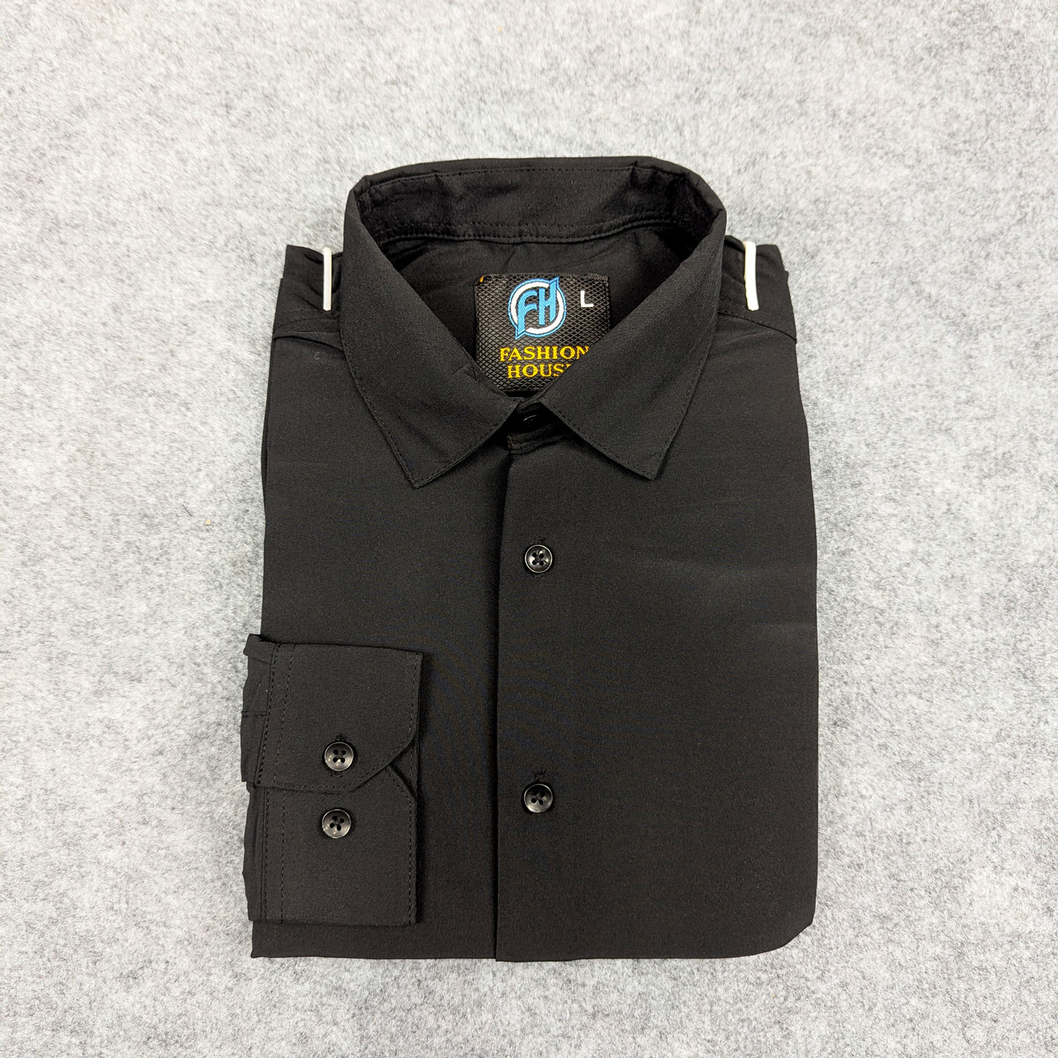 Premium 3 Piece Shirt Combo Pack (Formal / Casual) (Black, White & Blue) - Image 3