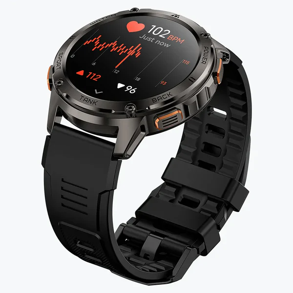 KOSPET TANK T3 1.43″ HD AMOLED With 130+ Sports Modes Military-Grade Smart Watch - Black - Image 5