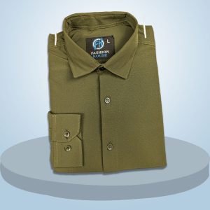Premium China Micro Stig Shirt (Formal / Casual) (Olive)