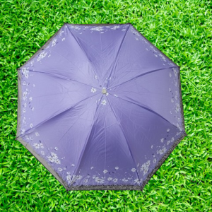 Ladies Fashionable and Elegant Anti UV Sunshade Print Border Lace Umbrella