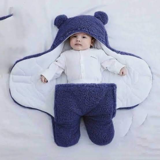 Baby Sleeping Bag Ultra-Soft Fluffy Fleece Newborn Receiving Blanket Infant Boys Girls Clothe Sleeping Nursery Wrap Swaddle - Image 7