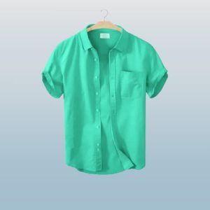 Men's Stylish Half Sleev Casual Solid Shirt ( Paste)
