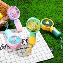 Handheld Portable Desktop Table USB Rechargeable Sports Pocket Mini Fan with Lanyard - Image 6