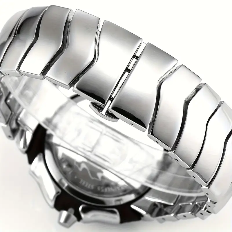 DENVOSI Premium Metal Watch – Bold Design (Silver Dial) - Image 3