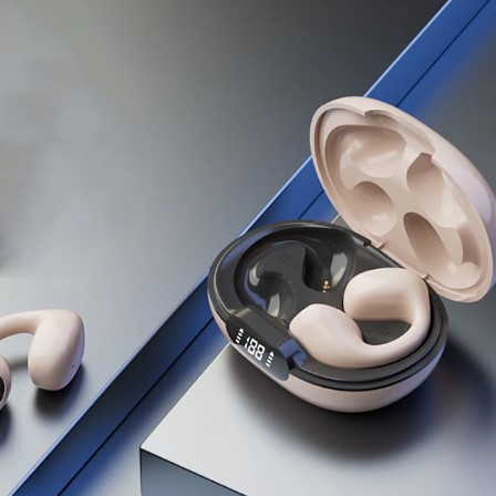 Painless Wear Ear-clip Earphones, Air Conduction, HiFi Stereo, Clip On Wireless Earphone, Touch Control Model LY22 - Image 3