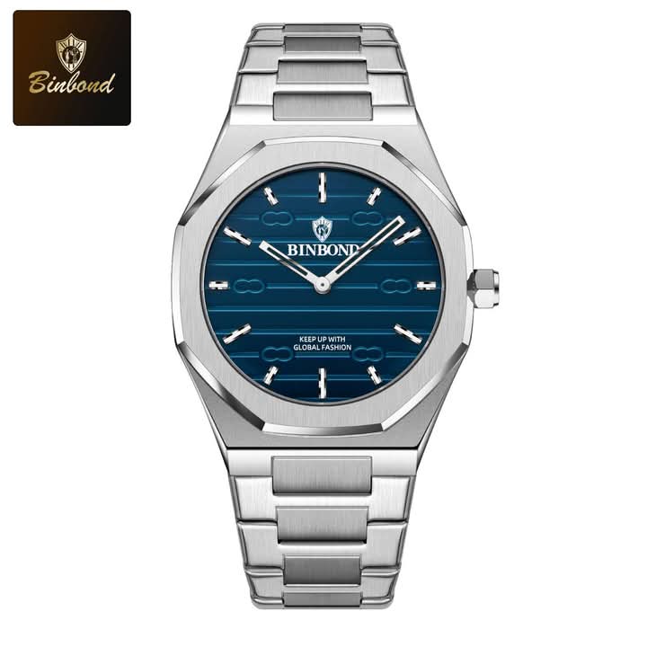 BINBOND 818 Stainless Steel Quartz Fashionable Premium Watch