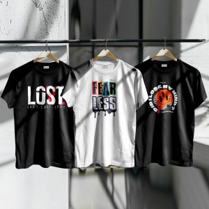 Unique Design Cotton T-Shirt 3-Piece Combo Pack