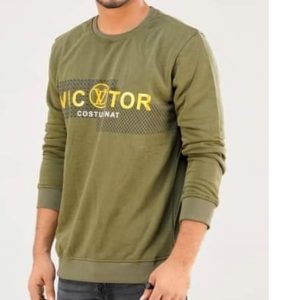 Men's Stylish Sweatshirt- Victor Olive
