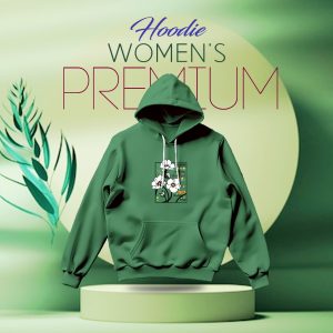 Premium Comfortable (#Happiness-Green) Ladies winter hoodie
