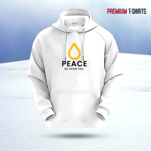 "PEACE" Islamic Hoodie (White)